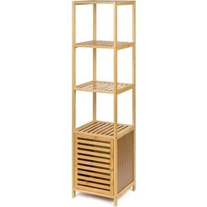 Bambusový koupelnový regál v přírodní barvě 35x140 cm Auren – Bonami Essentials obraz