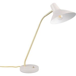 Stolní lampa s ohybatelnou konstrukcí ve zlaté barvě/slonovinová (výška 54 cm) Traveller – Trio obraz