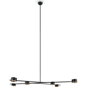 Černé kovové závěsné svítidlo Coda – Trio Select obraz