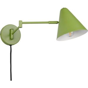 Zelené nástěnné svítidlo s ohybatelnou konstrukcí do zásuvky ø 15 cm Cosima – Trio obraz