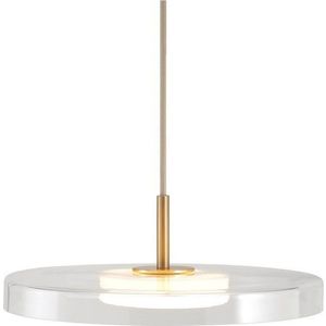 Ocelové LED stmívatelné závěsné svítidlo se skleněným stínidlem ø 31 cm Asteria Mini – UMAGE obraz