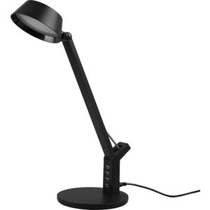 Matně černá LED stmívatelná stolní lampa (výška 40 cm) Ava – Trio obraz