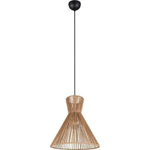 Kovové závěsné svítidlo v přírodní barvě se stínidlem z papírového výpletu ø 35 cm Rosalie – Reality obraz