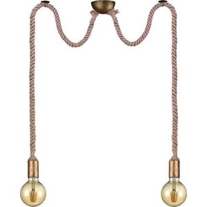 Závěsné svítidlo v mosazné barvě ø 12 cm Rope – Trio obraz
