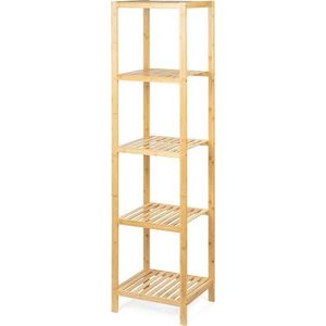 Bambusový koupelnový regál v přírodní barvě 37x140 cm Skaren – Bonami Essentials obraz