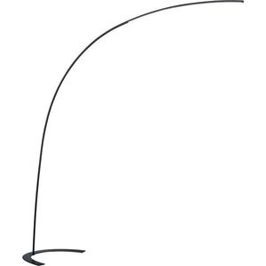 Tmavě hnědá LED stmívatelná stojací lampa (výška 210 cm) Shanghai – Trio obraz