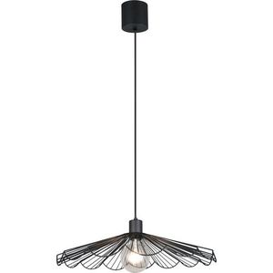 Černé kovové závěsné svítidlo s kovovým stínidlem ø 50 cm Margarita – Reality obraz