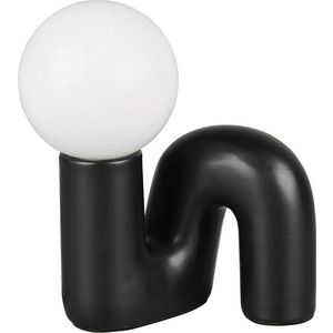 Černá keramická stolní lampa (výška 21, 5 cm) Quinn – Reality obraz