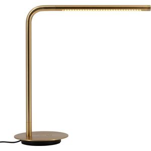 Kovová LED stolní lampa s USB portem/stmívatelná v mosazné barvě (výška 46 cm) Omni Table – UMAGE obraz