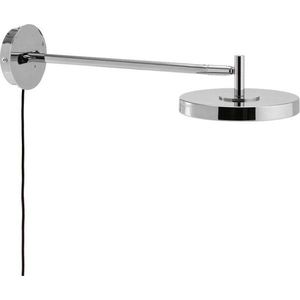 LED nástěnné svítidlo s ohybatelnou konstrukcí/stmívatelné do zásuvky v leskle stříbrné barvě ø 15 cm Asteria Wall Long – UMAGE obraz