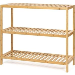 Bambusový koupelnový regál v přírodní barvě 69x60 cm Skaren – Bonami Essentials obraz