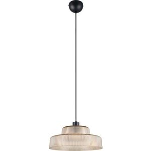 Jantarové závěsné svítidlo se skleněným stínidlem ø 35 cm Abella – Reality obraz