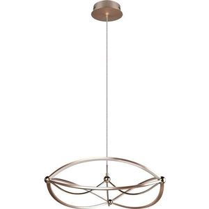 LED stmívatelné závěsné svítidlo v mosazné barvě Charivari – Trio obraz