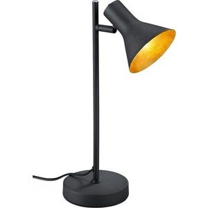 Černá kovová stolní lampa s kovovým stínidlem (výška 39 cm) Nina – Reality obraz
