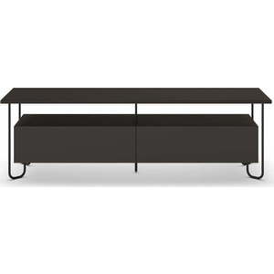 Černý TV stolek 150x45 cm Dilly – Marckeric obraz