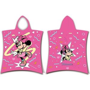 Růžové bavlněné dětské pončo velikost 3-8 let Minnie "Sparkle" – Jerry Fabrics obraz