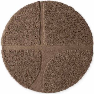 Hnědý ručně tkaný kulatý koberec ø 160 cm Lambeth Jasper – Ted Baker obraz
