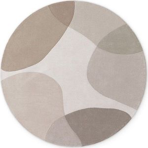 Béžový ručně tkaný vlněný kulatý koberec ø 200 cm Hackney Clarissa – Ted Baker obraz