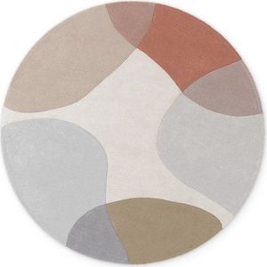 Béžový ručně tkaný vlněný kulatý koberec ø 160 cm Hackney Clarissa – Ted Baker obraz