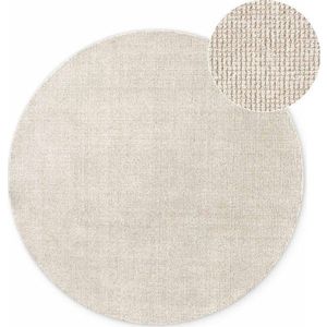 Krémový ručně tkaný vlněný kulatý koberec ø 200 cm Greenwich – Ted Baker obraz