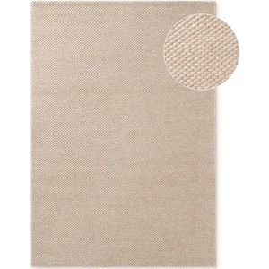 Béžový ručně tkaný vlněný koberec 140x200 cm Lyon Beans – Elle Decoration obraz