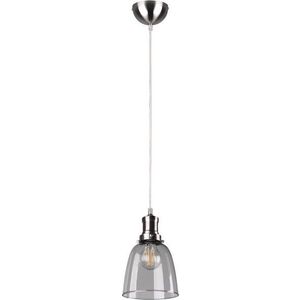 Závěsné svítidlo ve stříbrné barvě se skleněným stínidlem ø 14 cm Vita – Reality obraz