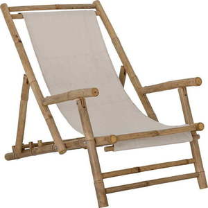 Bambusové zahradní lehátko v černo-přírodní barvě Korfu – Bloomingville obraz