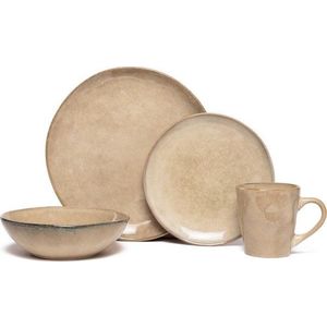 Béžová kameninová jídelní sada 16 ks Glosia - Bonami Selection obraz