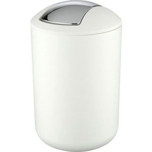 Bílý odpadkový koš Wenko Brasil, 6, 5 l obraz