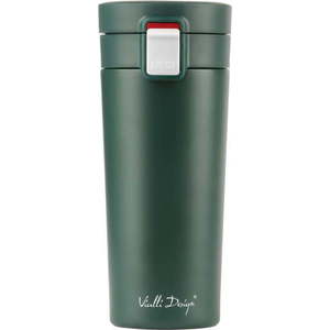 Zelený cestovní termohrnek Vialli Design Fuori, 400 ml obraz