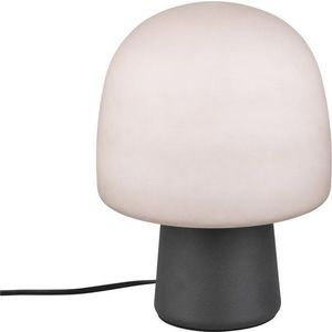 Černo-bílá stolní lampa se skleněným stínidlem (výška 27 cm) Steen – Trio obraz