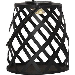 Černá LED lucerna Star Trading Calabria, výška 20 cm obraz