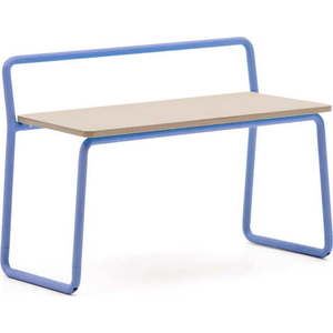 Modrá/v přírodní barvě lavice Tinn – Kave Home obraz