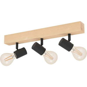 Stropní svítidlo v černé a přírodní barvě 5x48 cm TOWNSHEND 3 – EGLO obraz