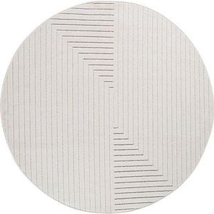 Krémový kulatý vnitřní a venkovní koberec ø 160 cm Nova 1202 – Ayyildiz Carpets obraz