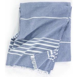 Modrá bavlněná deka 150x200 cm Solene – Tiseco Home Studio obraz