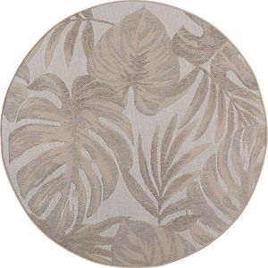 Béžový kulatý vnitřní a venkovní koberec ø 160 cm Desert 1302 – Ayyildiz Carpets obraz