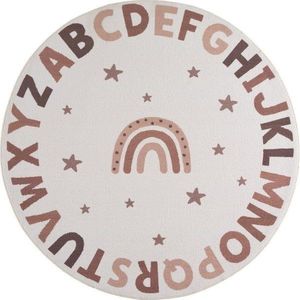 Krémový pratelný dětský koberec ø120 cm Coco 1133 – Ayyildiz Carpets obraz