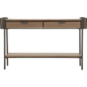 Hnědý konzolový stolek z jedlového dřeva 31x120 cm Toronto – Mauro Ferretti obraz