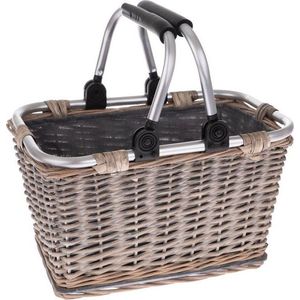 Proutěný piknikový košík s kovovými uchy Dakls Sono obraz