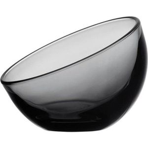 Antracitová skleněná mísa La Rochère Bubble obraz