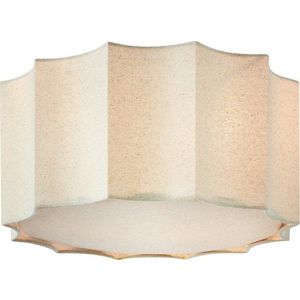 Béžové kovové stropní svítidlo s textilním stínidlem ø 35 cm Olea – Markslöjd obraz