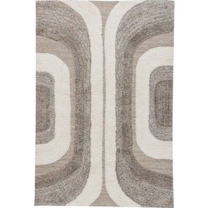 Šedý/béžový koberec s příměsí vlny 170x240 cm Moro – WOOOD obraz
