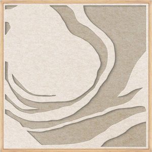 3D obraz s rámem/akustický 62x62 cm Silent Whisper 1 – Malerifabrikken obraz