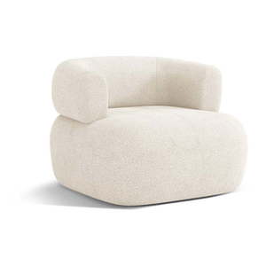 Béžové křeslo z textilie bouclé Jenny – Micadoni Home obraz
