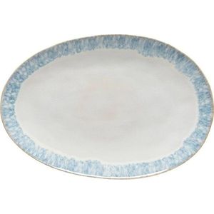 Bílo-modrý kameninový servírovací podnos Costa Nova Brisa, délka 41 cm obraz