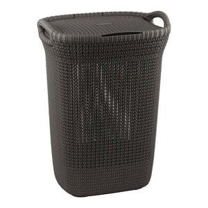 Tmavě šedý koš na prádlo Curver Knit Hamper, 57 l obraz