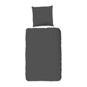 Šedé bavlněné povlečení na jednolůžko Good Morning Universal, 140 x 220 cm obraz