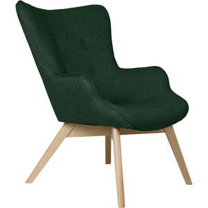 Tmavě zelené křeslo Niko – Ropez obraz