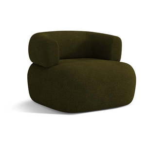 Zelené křeslo z textilie bouclé Jenny – Micadoni Home obraz